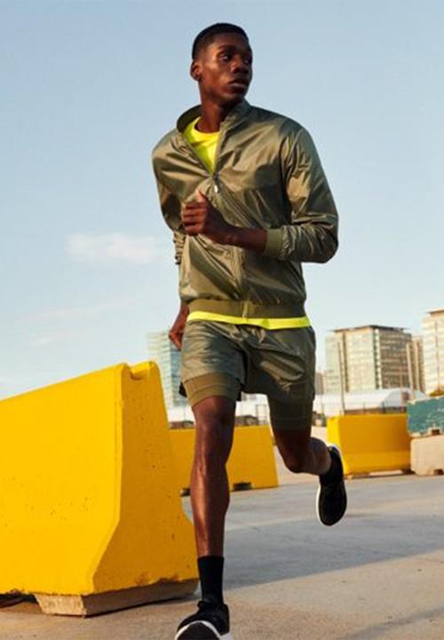 H&M - Lightweight running jacket - sage green 