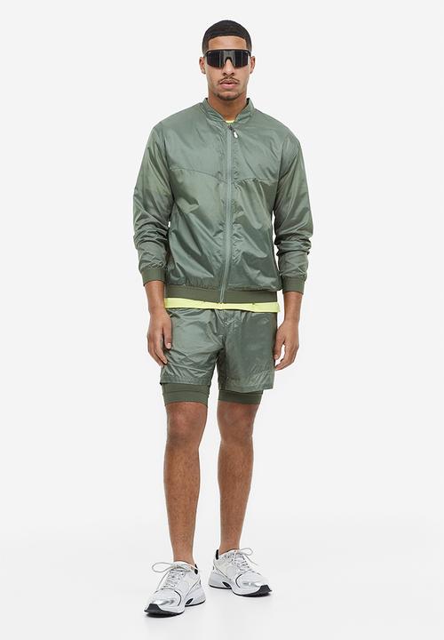 H&M - Lightweight running jacket - sage green 