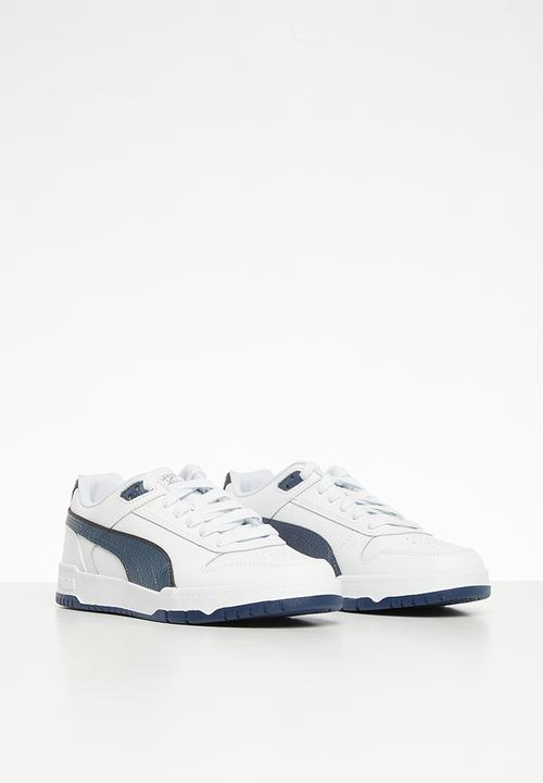PUMA - RBD game low jr - white/blue/dark coal/gold