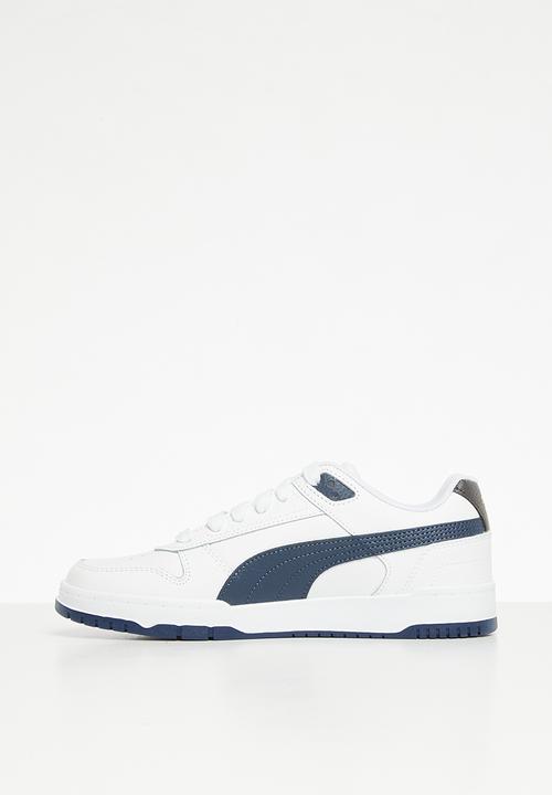 PUMA - RBD game low jr - white/blue/dark coal/gold