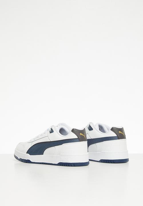 PUMA - RBD game low jr - white/blue/dark coal/gold