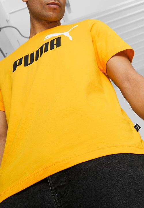 PUMA - Ess+ 2 col logo tee - yellow 