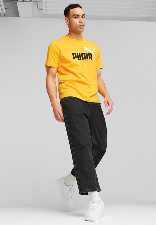 PUMA - Ess+ 2 col logo tee - yellow 