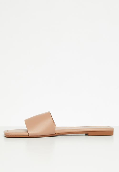 Cotton On - Sarah single vamp slide - beige