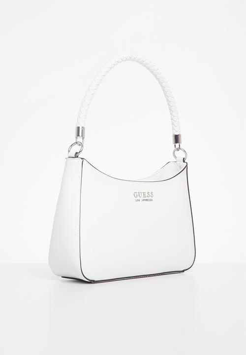 GUESS - Curtin mini top zip - white