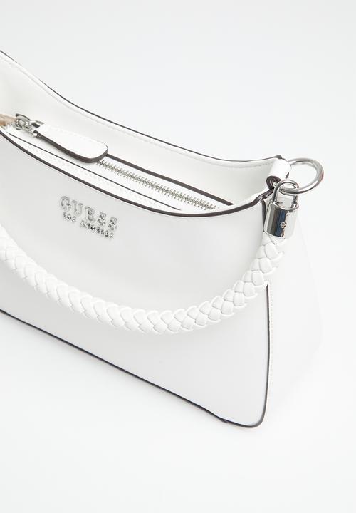 GUESS - Curtin mini top zip - white