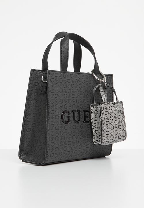 GUESS - Gelber mini tote - black 