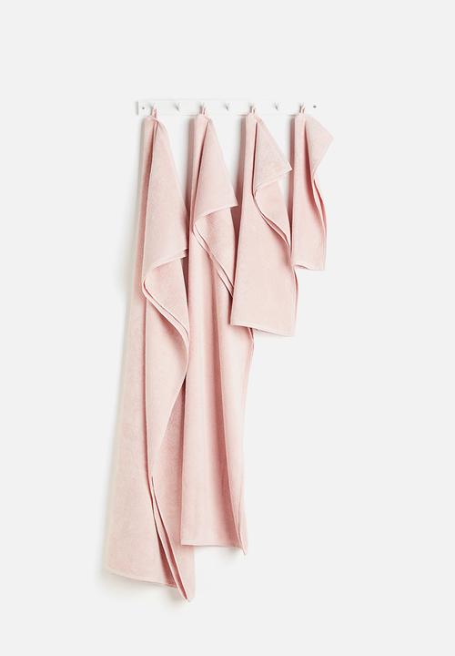 H&M - Cotton terry bath towel - light pink
