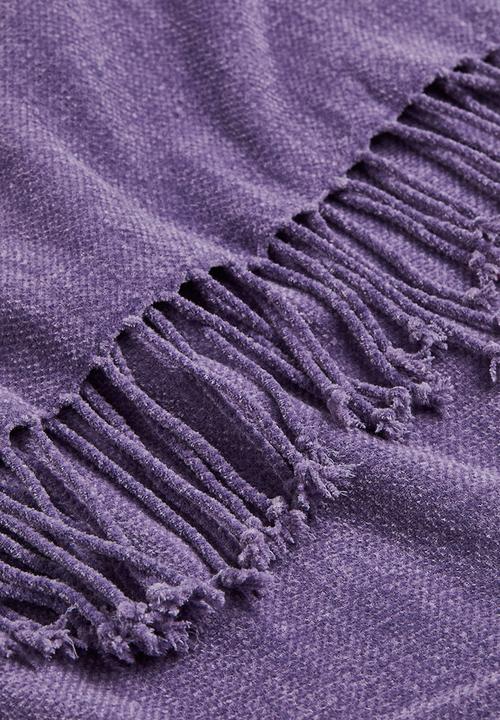 H&M - Chenille blanket - purple