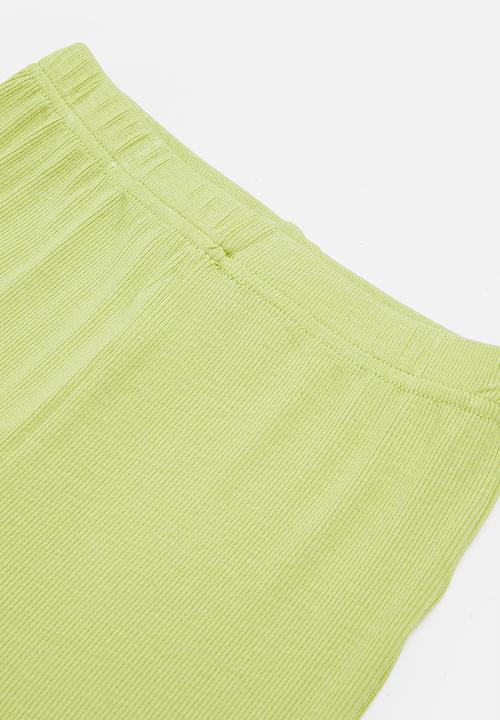Pop Candy - Girls crop top & wide leg pants set - green