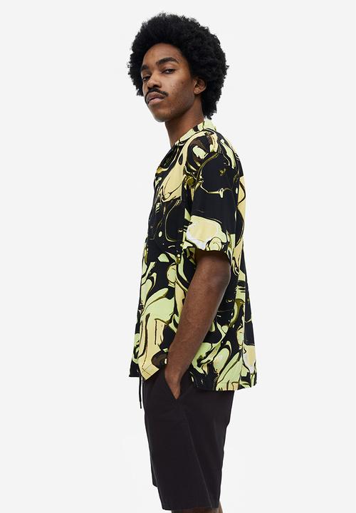H&M - Regular fit cotton shorts - black