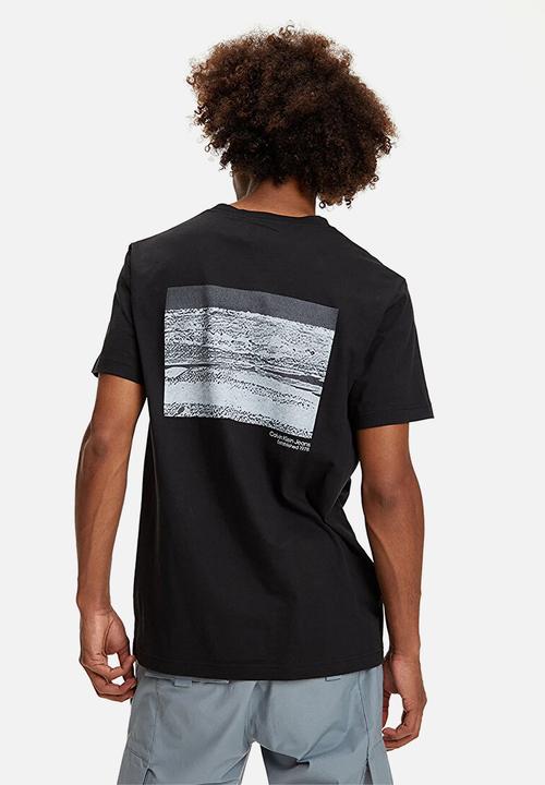 Calvin Klein - Landscape box back graphic tee - black