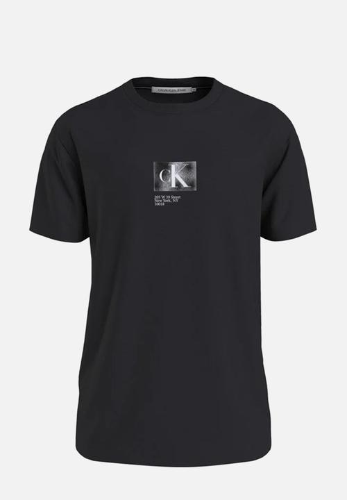 Calvin Klein - Landscape box back graphic tee - black