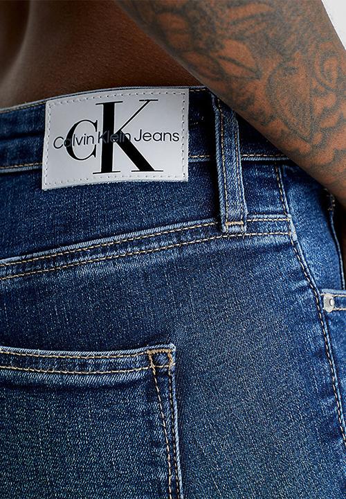 Calvin Klein - High rise super skinny ankle - denim dark