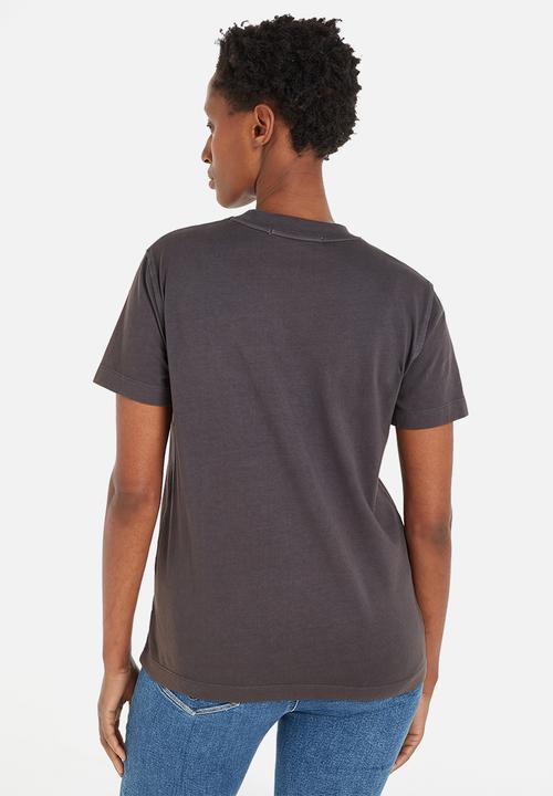 Calvin Klein - Mono logo tee - washed black