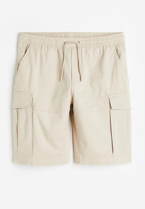 H&M - Regular fit twill cargo shorts - beige
