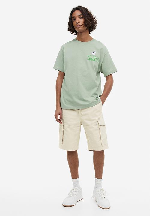 H&M - Regular fit twill cargo shorts - beige