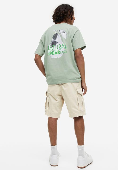 H&M - Regular fit twill cargo shorts - beige