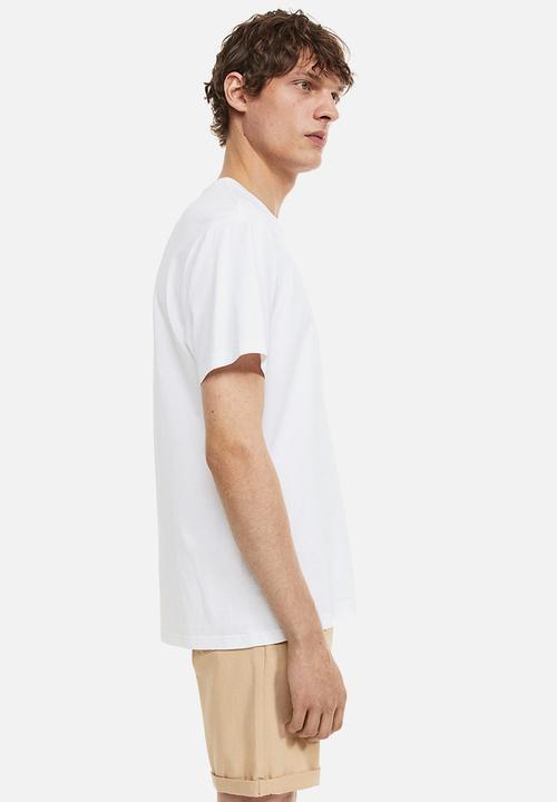 H&M - Slim fit cotton twill shorts - beige
