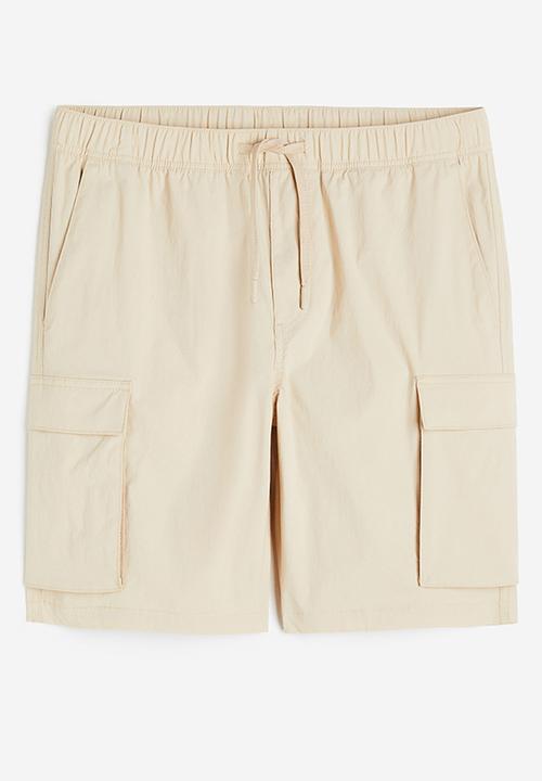 H&M - Regular fit nylon cargo shorts - beige