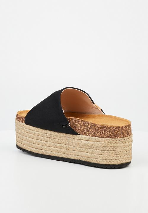 Miss Black - Zahara 1 flatform - black