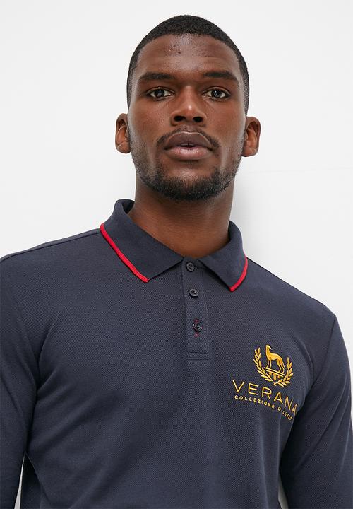 Verana - Fashion golfer with chest badge - navy
