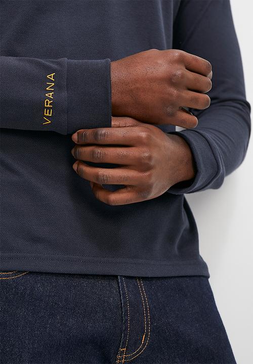Verana - Fashion golfer with chest badge - navy