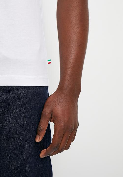 Verana - Premium embroidered crew neck tee - white