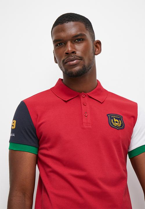 Verana - Fashion colourblock golfer - racecar red