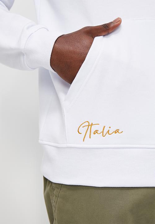 Verana - Branded fashion hoodie - white