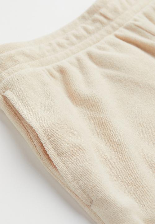 H&M - Terry shorts - light beige