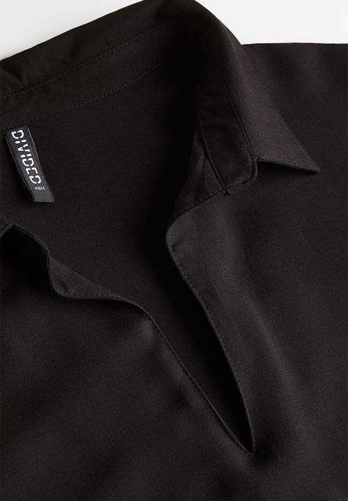 H&M - Popover shirt dress - black