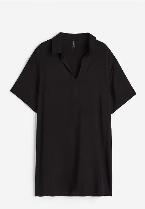 H&M - Popover shirt dress - black