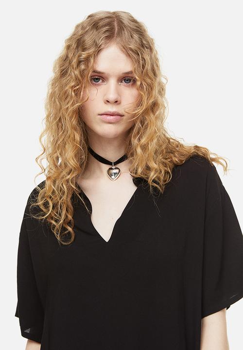 H&M - Popover shirt dress - black