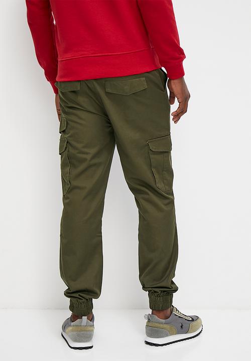 Verana - Twill jogger fashion slim pants - fatigue