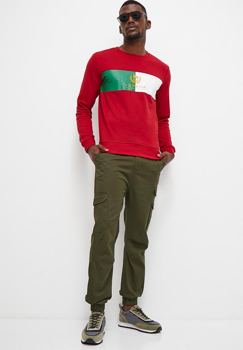 Verana - Twill jogger fashion slim pants - fatigue
