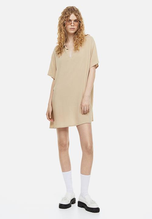 H&M - Popover shirt dress - beige