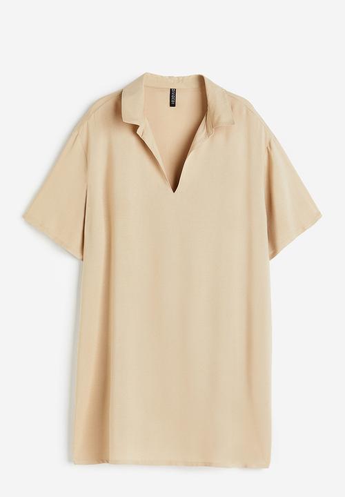 H&M - Popover shirt dress - beige