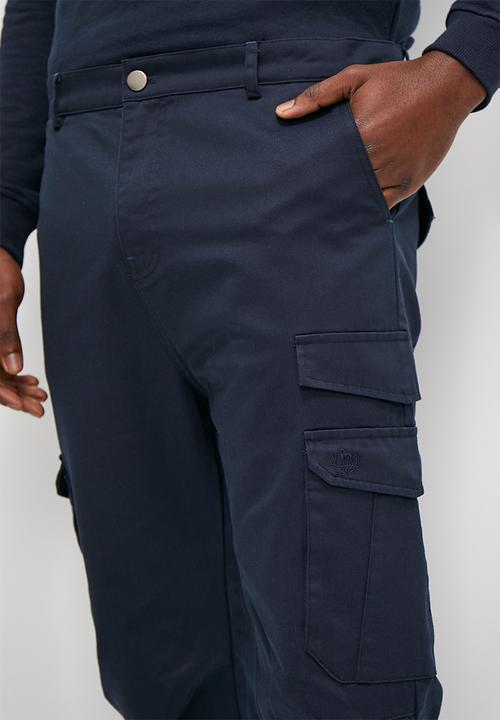 Verana - Twill jogger fashion slim pants - navy