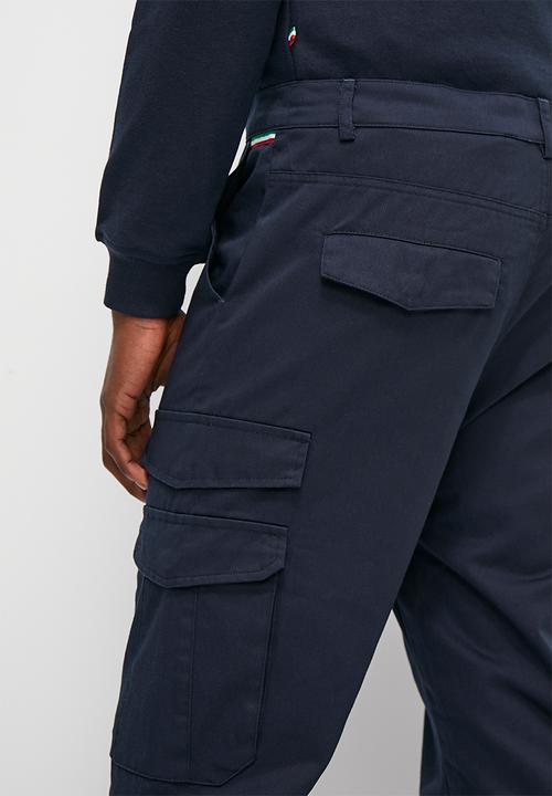 Verana - Twill jogger fashion slim pants - navy