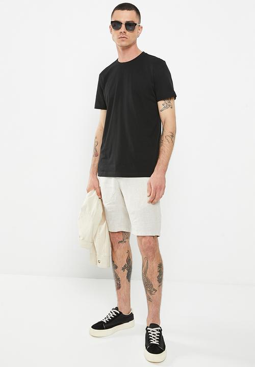 MANGO - T-shirt cherlo - black