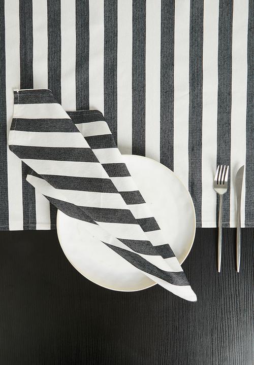 Hertex Haus - Straightaway napkins set of 2 - black sea