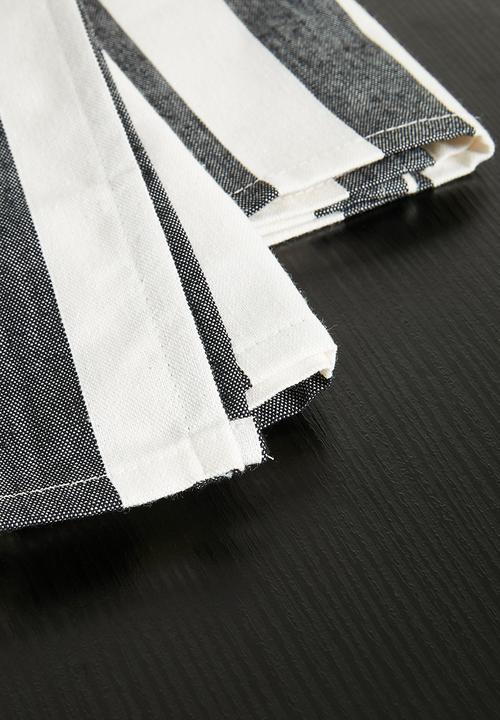 Hertex Haus - Straightaway napkins set of 2 - black sea