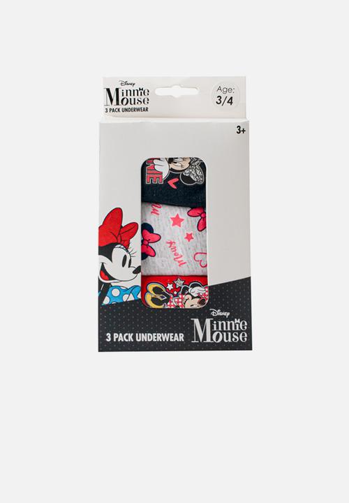 Character Group - Minnie mouse 3 pack underwear - pink