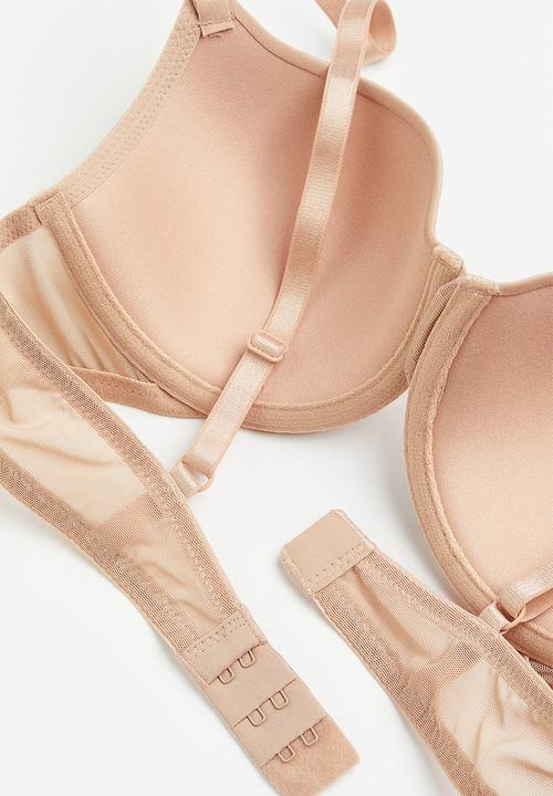 H&M - 2 Pack padded underwired bras - beige & black
