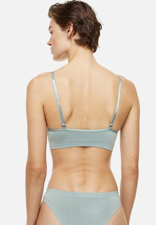 H&M - 2 Pack seamless briefs - dark turquoise & light turquoise