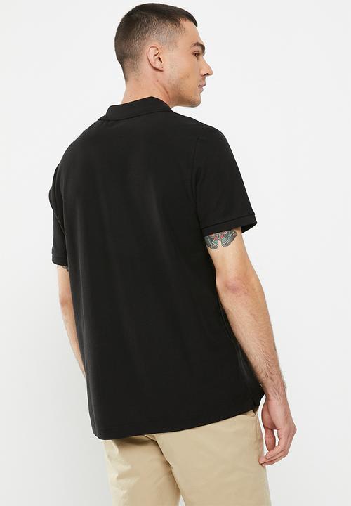 MANGO - Polo shirt rea - black