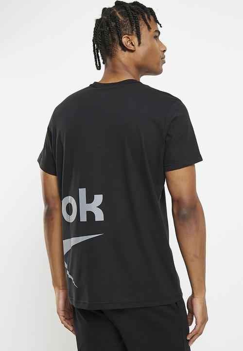 Reebok - Gs side vector short sleeve - black 