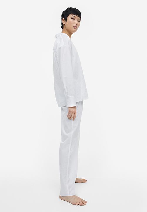 H&M - Jacquard-weave pyjamas - white