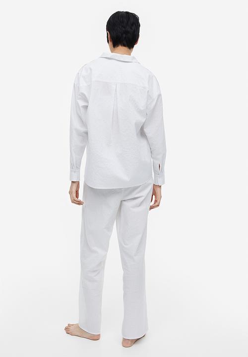 H&M - Jacquard-weave pyjamas - white